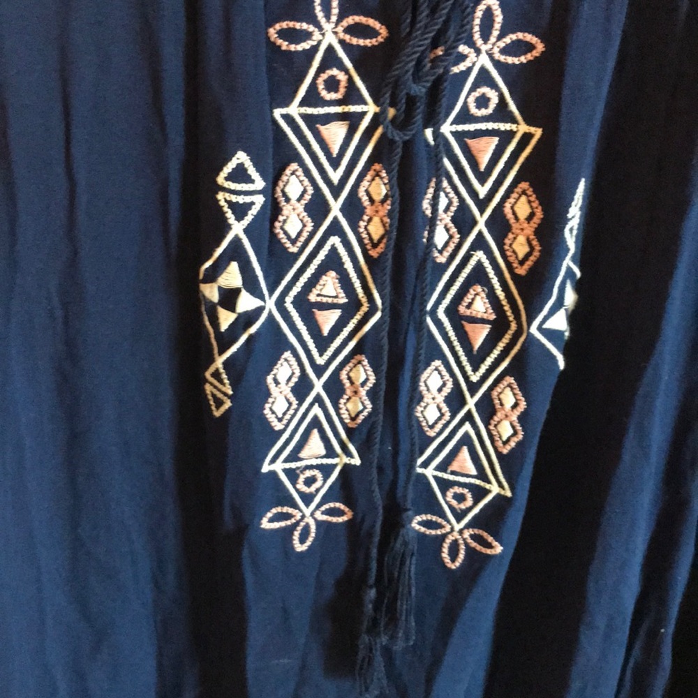 BoHo blue top - Picture 2 of 3